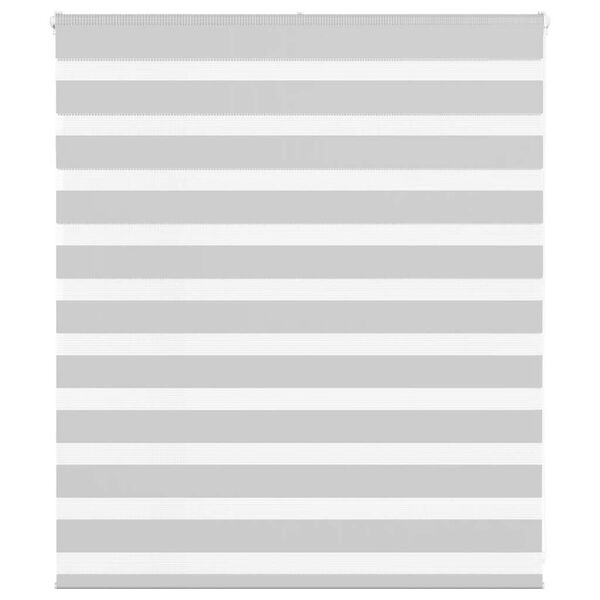 vidaXL Doppelrollo Hellgrau 125x100 cm Stoffbreite 120,9 cm Polyester