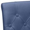 vidaXL Esszimmerst&uuml;hle 2 Stk. Blau Stoff