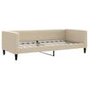 vidaXL Tagesbett Ausziehbar Creme 90x200 cm Stoff