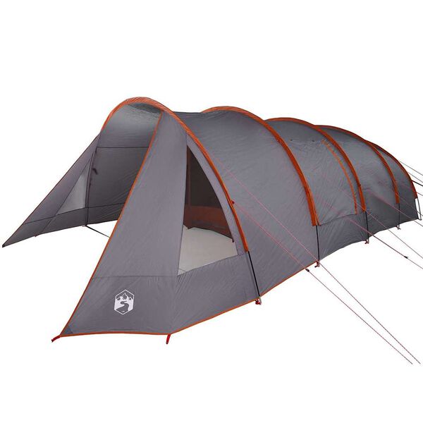 vidaXL Tunnelzelt mit Dach Grau und Orange 778 x 356 x 210 cm