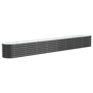 vidaXL Hochbeet Verzinkter Stahl 332x40x36 cm Anthrazit