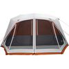vidaXL Familienzelt mit LED 10 Personen Hellgrau Orange Quick Release