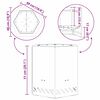 vidaXL Rauchfreier Feuerkorb Braun 48 x 48 x 51 cm Wetterfeststahl