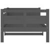 vidaXL Tagesbett Grau Massivholz Kiefer 90x200 cm