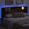 vidaXL Kopfteil-Schrank mit LED Altholz 180 x 16,5 x 103,5 cm