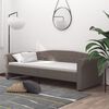 vidaXL Tagesbett mit Matratze USB Taupe Stoff 90x200 cm