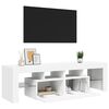 vidaXL TV-Schrank mit LED-Beleuchtung Wei&szlig; 140x36,5x40 cm