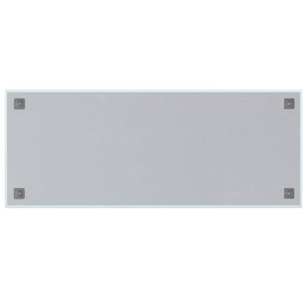 vidaXL Magnettafel Wandmontage Wei&szlig; 100x40 cm Hartglas