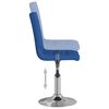 vidaXL Esszimmerst&uuml;hle 4 Stk. Drehbar Blau Stoff