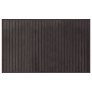 vidaXL Teppich Rechteckig Dunkelbraun 60x100 cm Bambus