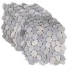 vidaXL Kieselplatten Grau 30 x 30 cm Flusskiesel