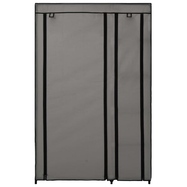 vidaXL Faltschr&auml;nke 2 Stk. Grau 110x45x175 cm Stoff