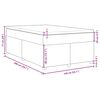 vidaXL Boxspringbett mit Matratze Hellgrau 140x200 cm Stoff