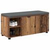 vidaXL Flurbank mit Kissen Uni Altholz 100 x 38 x 46 cm