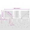 vidaXL Zaunpfosten Silber 25 x 0,8 m (19 x 19 mm Masche) Stahl