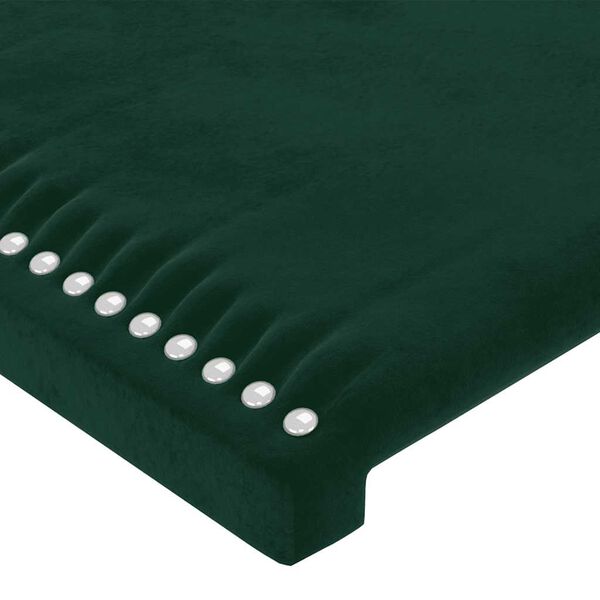vidaXL Kopfteil Dunkelgr&uuml;n 144x5x118/128 cm Samt