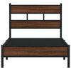 vidaXL Bettgestell ohne Matratze Braun Eiche 75x190 cm Holzwerkstoff