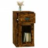 vidaXL Beistellschrank mit Schublade R&auml;uchereiche 40x50x75 cm