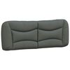 vidaXL Bettgestell ohne Matratze "Hvar" Dunkelgrau 120x200 cm Stoff