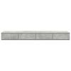 vidaXL Bettschubladen Beton Grau 135 x 36,5 x 16,5 cm Holzwerkstoff