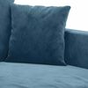 vidaXL Sessel Blau 60 cm Samt