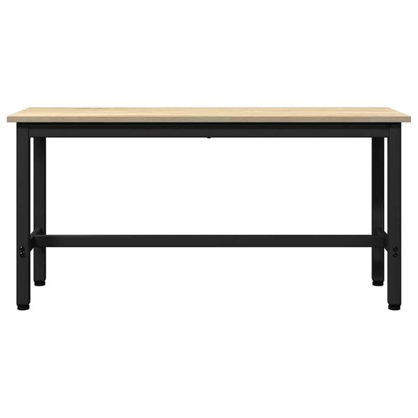 vidaXL Esstischbank Sonoma-Eiche 100 x 32,5 x 48,5 cm