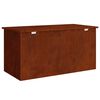 vidaXL Au&szlig;enlagerbox Rostig 100 x 50,5 x 50 cm Stahl