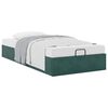vidaXL Ottoman-Bett ohne Matratze Dunkelgr&uuml;n 100x200 cm Samt