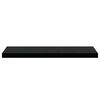 vidaXL Schweberegale 2 Stk. Hochglanz-Schwarz 80x23,5x3,8 cm MDF