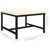 vidaXL 6-tlg. Garten-Lounge-Set mit Kissen Poly Rattan Schwarz