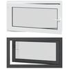 vidaXL Kellerfenster RISOR 110 x 70 cm PVC und Glas Anthrazit