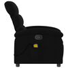 vidaXL Massage-Relaxsessel, schwarzer Stoff
