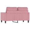 vidaXL 2-Sitzer-Sofa Rosa 120 cm Samt