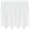 vidaXL Spitzenvorhang Wei&szlig; 120 x 150 cm Polyester