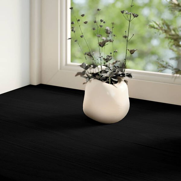 vidaXL Fensterb&auml;nke 2 Stk. Dunkelbraun 90x20x2 cm Massivholz Eiche