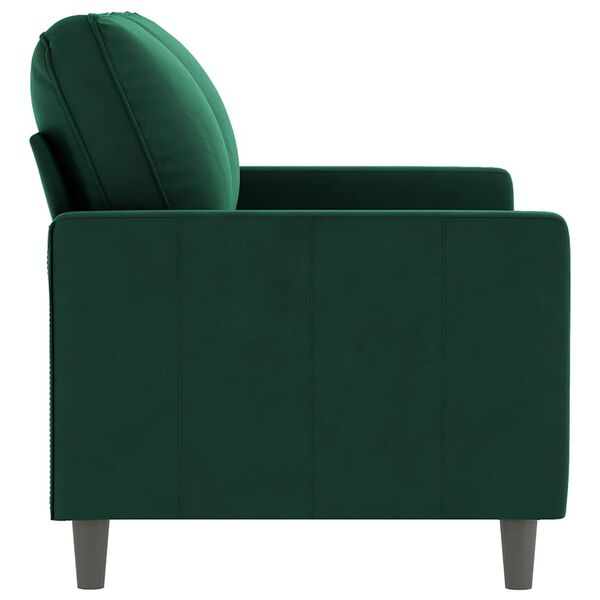 vidaXL 2-Sitzer-Sofa Dunkelgr&uuml;n 120 cm Samt