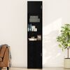 vidaXL Wandschrank Wandmontiert Schwarz Eichen-Optik 50 x 42,5 x 40 cm