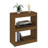 vidaXL B&uuml;cherregal/Raumteiler Honigbraun 60x30x71,5 cm Kiefernholz