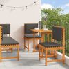 vidaXL Garten Bistro Set 4 pcs Braun Akazie Massivholz