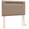 vidaXL LED Kopfteil Cappuccino 90 cm Kunstleder