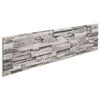 vidaXL Wandpaneele 10 stk. 100 x 25 cm Hellgrau EPS-Schaum