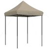 vidaXL Party-Zelt Taupe 200 x 200 x 306 cm Oxford-Stoff