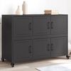 vidaXL Sideboard Schwarz 100,5x39x72 cm Stahl
