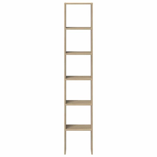 vidaXL B&uuml;cherregale 2 Stk. Stapelbar Sonoma-Eiche 30x30x80 cm