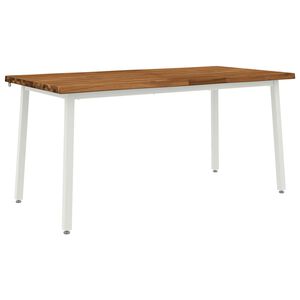 vidaXL Live Edge Esstisch 160 x 70 x 75 cm Massivholz Akazie Natur