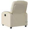 vidaXL Massagesessel mit Relaxfunktion, Kunstleder, Creme