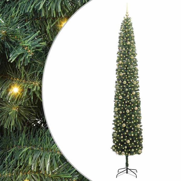 vidaXL K&uuml;nstlicher Weihnachtsbaum mit 300 LEDs mit St&auml;nder Gr&uuml;n 300 cm
