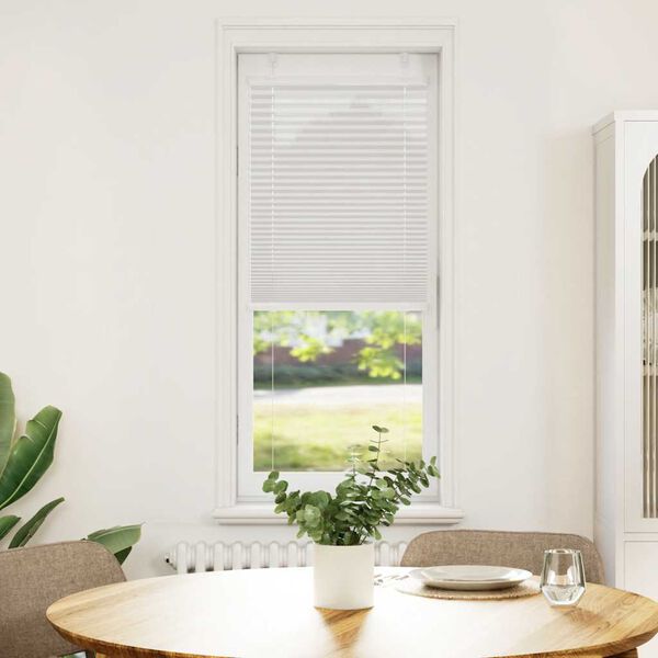 vidaXL Plissee Hellgrau 50x100 cm Stoffbreite 49,4 cm Polyester