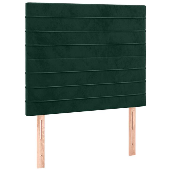 vidaXL Kopfteil Dunkelgr&uuml;n 90x5x118/128 cm Samt