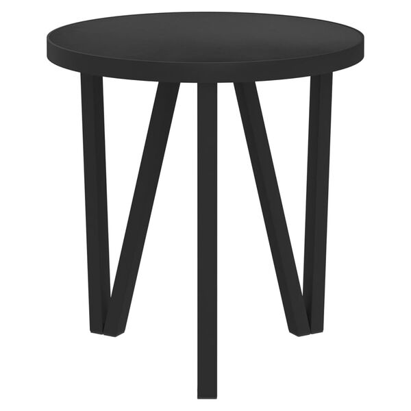 vidaXL Beistelltisch Schwarz &Oslash;35 cm MDF
